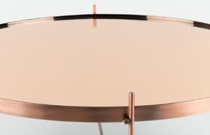 Měděný skleněný konferenční stolek ZUIVER CUPID 62,5 cm