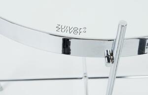 Stříbrný skleněný odkládací stolek ZUIVER CUPID 43 cm