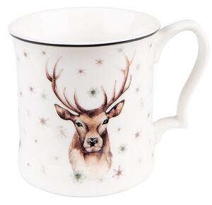 Porcelánový hrnek s jelenem Reindeer - 13*9*9 cm / 414 ml