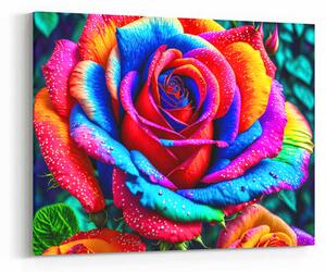 Obraz mnohobarevná růže