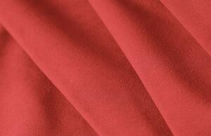 Červená sametová čtyřmístná pohovka MICADONI Kendal 255 cm