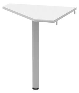 Rohový stolek Hansa 2 NEW 06 (bílá + kov). 1028691