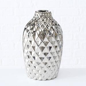 Stříbrná váza Junas, 25 cm, lesklá