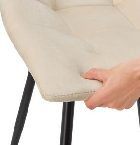FurniGO Sada 2 jídelních židlí Blanca - béžová