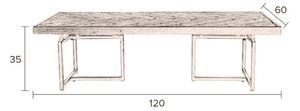 Hnědý dřevěný konferenční stolek DUTCHBONE Class 120 x 60 cm