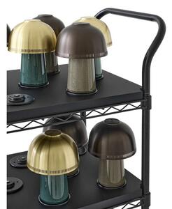 &Tradition - Raku SH8 Portable Stolní Lampa Blue Green/Brass - Lampemesteren