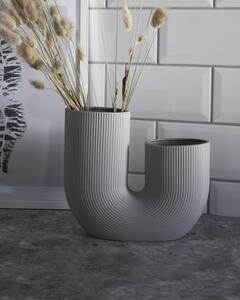 Storefactory Scandinavia Keramická váza Stravalla - Light Grey SF216