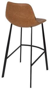 Hnědá vintage barová židle DUTCHBONE Franky 80 cm