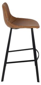 Hnědá vintage barová židle DUTCHBONE Franky 80 cm