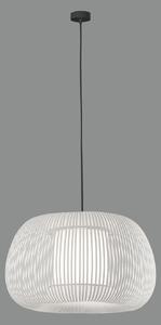 ACB Iluminacion Zavěsné svítidlo MIRTA, ⌀ 45 cm, 1xE27 15W Barva: Bílá, Barva montury: Černá