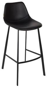 Černá vintage barová židle DUTCHBONE Franky 80 cm
