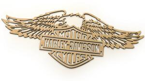 Dřevěná dekorace Harley Davidson orel (62 x 27 cm ) - Kvalitní samolepky.cz