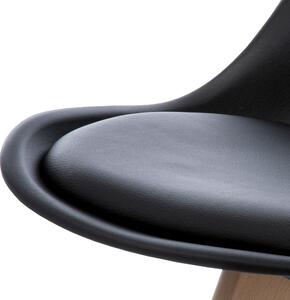 Jídelní židle SABRINA černá/buk