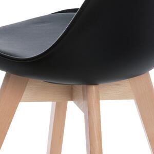 Jídelní židle SABRINA černá/buk
