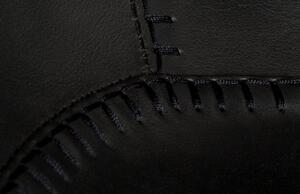 Černá koženková barová židle ZUIVER FESTON 65 cm