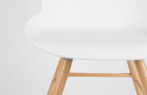 Bílá plastová jídelní židle ZUIVER ALBERT KUIP