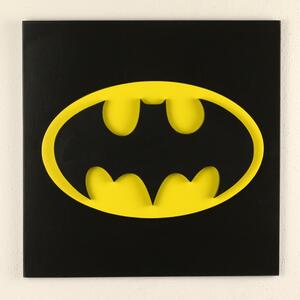 3D Dřevěná dekorace symbol Batmana (30 x 30 cm) - Kvalitní samolepky.cz