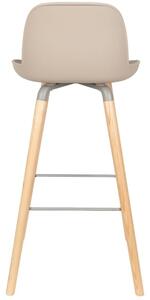 Béžová plastová barová židle ZUIVER ALBERT KUIP 75 cm