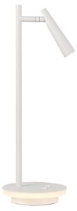 ACB Iluminacion Stolní LED lampa PANAU, v. 45 cm, 6W + 3W, CRI90 Barva: Nikl