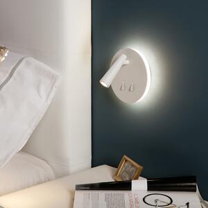 ACB Iluminacion Nástěnné LED svítidlo PANAU, ⌀ 15 cm, 6W + 3W, CRI90 Barva: Bílá