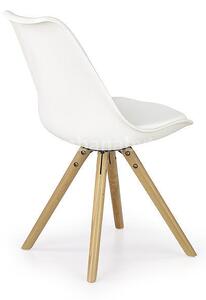 Halmar Jídelní židle K201 bílá v skandinávském stylu