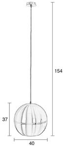 Mosazné závěsné světlo ZUIVER RETRO ’70 R40 cm