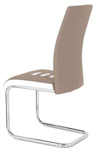 Jídelní židle ANASTASIA cappucino/bílá