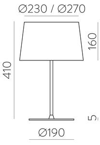 ACB Iluminacion Stolní LED lampa STILO, v. 41 cm, 1xE27 15W Barva: Černá