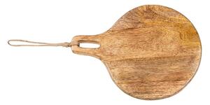 Kulaté kuchyňské prkénko z mangového dřeva Monia - 22*2*30 cm
