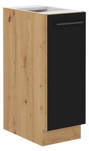 Dolní kuchyňská skříňka Meriel 30 D CARGO (černá + dub artisan). 1034000