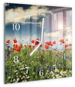 Skleněné hodiny Louka zskb-30x30-00086966