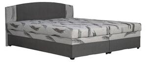 Čalouněná postel Kappa 180x200, šedá, včetně matrace