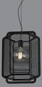ACB Iluminacion Závěsné svítidlo CORDA, ⌀ 35 cm, 1xE27 15W Barva: Černá, Barva montury: Černá