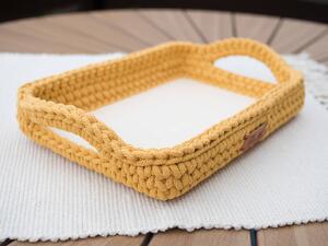Veselte Podnos hranatý 20 x 33 cm s uchy MUSTARD