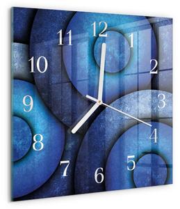 Skleněné hodiny Umění kruhů zskb-30x30-00081627