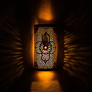 Mosazná nástěnná lampa Dafira