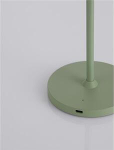 Nova Luce Venkovní stolní lampa SEINA, LED 2W 2700K 5V, IP54, nabíjecí s PG základnou nebo USB C kabelem Barva: Zelená