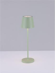 Nova Luce Venkovní stolní lampa SEINA, LED 2W 2700K 5V, IP54, nabíjecí s PG základnou nebo USB C kabelem Barva: Zelená