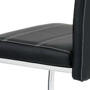 Jídelní židle GROTO černá/stříbrná