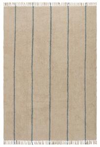 Jotex Hnědo-modrý bavlněný koberec JASMINE 200 x 300 cm
