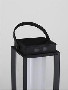 Nova Luce Venkovní stolní lampa VERHAAL, LED 2W 3000K 3,7V, IP54 solární / USB kabel Barva: Černá