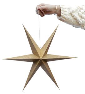 Delight Department Šesticípá papírová hvězda Gold - 40 cm MK107