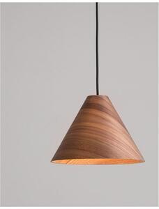 Nova Luce Závěsné svítidlo WERA, 25cm, E27 1x12W Barva: Tmavý ořech
