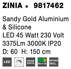 Nova Luce Závěsné svítidlo ZINIA, 60cm, LED 45W 3000K Barva: Černá