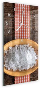 Skleněné hodiny vertikální Mořská sůl zsppb-30x60-00091256