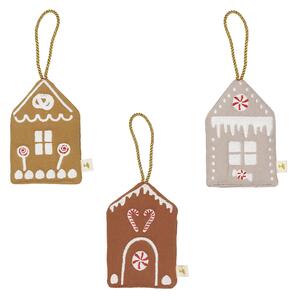 Fabelab Sada vyšívaných vánočních ozdob Gingerbread House FB115