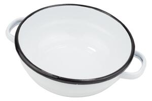 VEF Smaltovaná selská mísa s uchy ø 20 cm bílá - 00000-0000161A 2