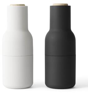 Mlýnek na sůl a pepř Bottle Ash/Carbon Beech - set 2 ks