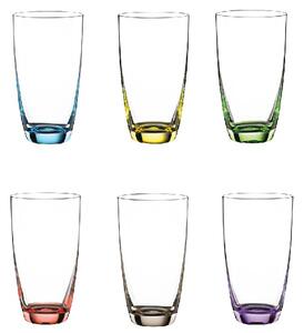 Sada 6 barevných sklenic Viva Colori