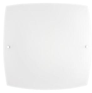 Nova Luce Stropní svítidlo QUALE matné bílé sklo chromovaný kov E27 2x12W